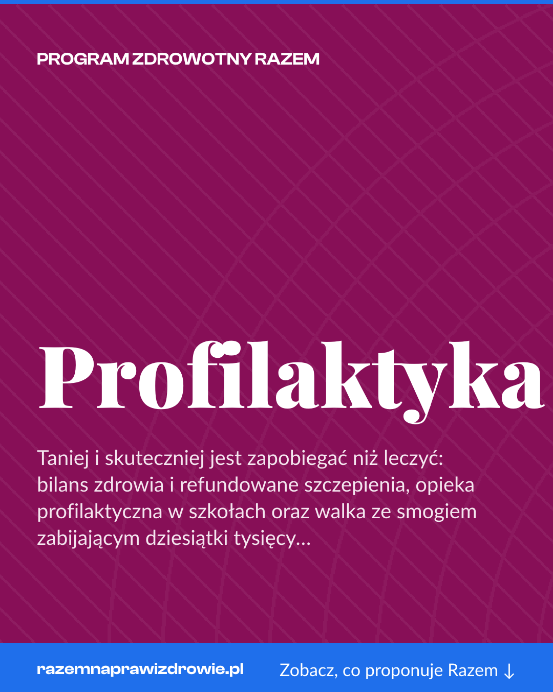 Grafika pionowa do udostępnienia: Profilaktyka